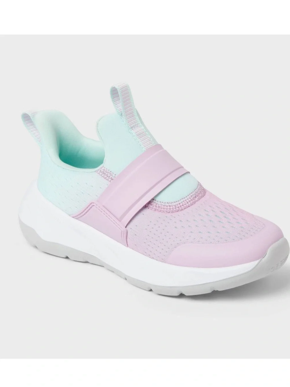 Kids All in Motion Dillion Slip-on Performance Sneakers - Purple/Mint Green